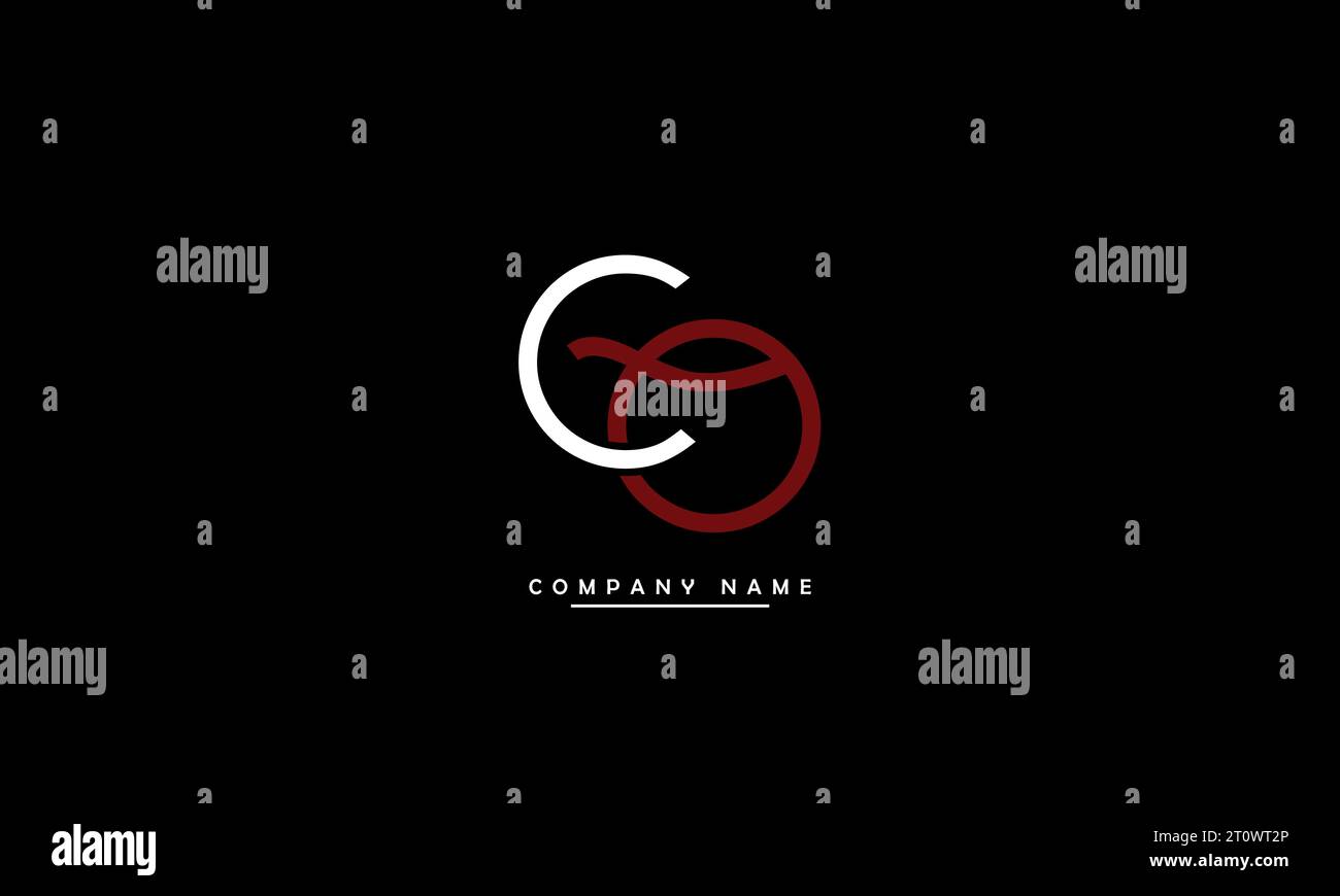 CO, OC Abstract Letters Logo Monogram Stock Vector