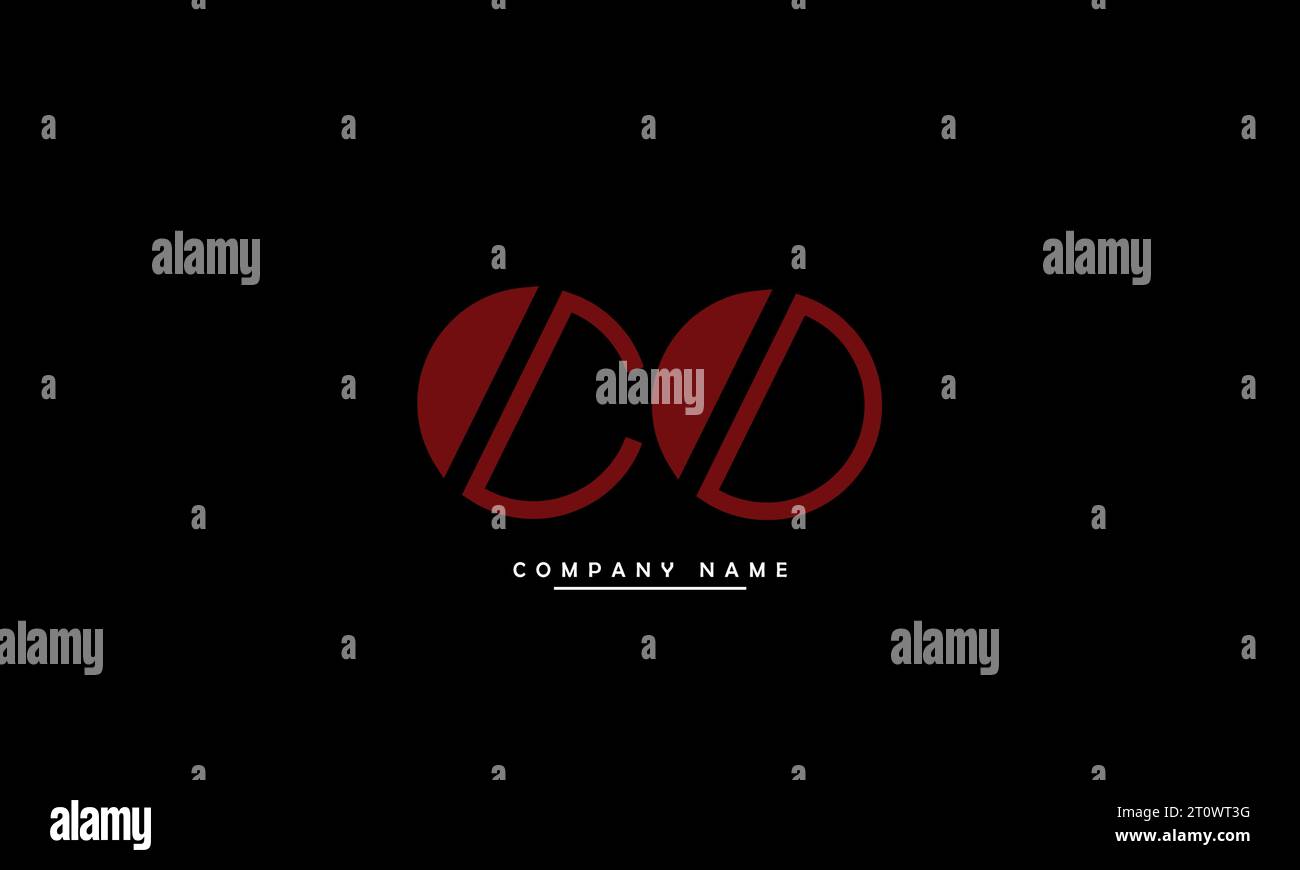 CO, OC Abstract Letters Logo Monogram Stock Vector