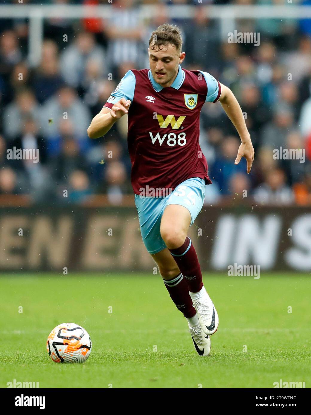 Burnley’s Jacob Bruun Larsen in action during the Premier League match ...