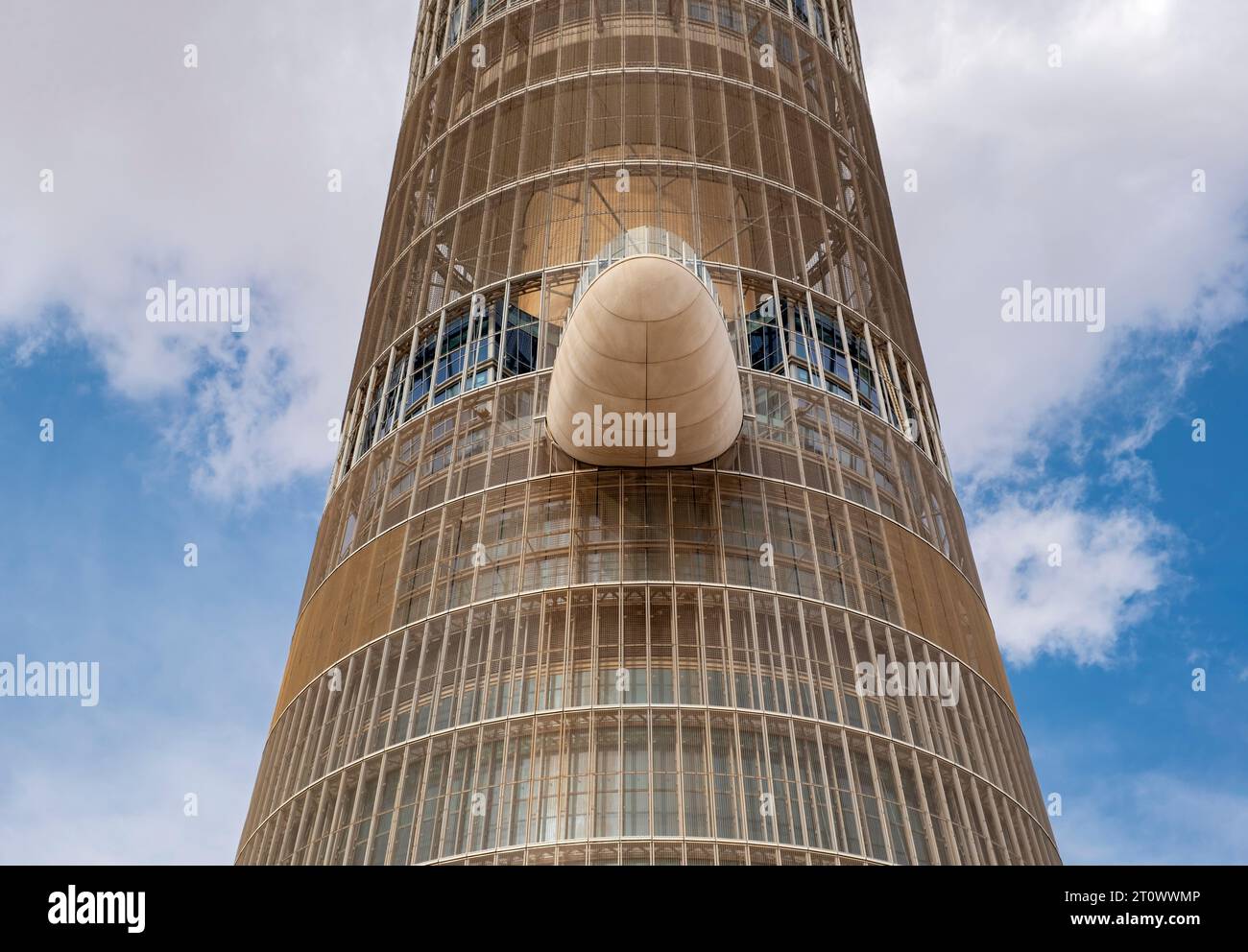 The Torch Tower aka Aspire Tower, Doha, Qatar Stock Photo