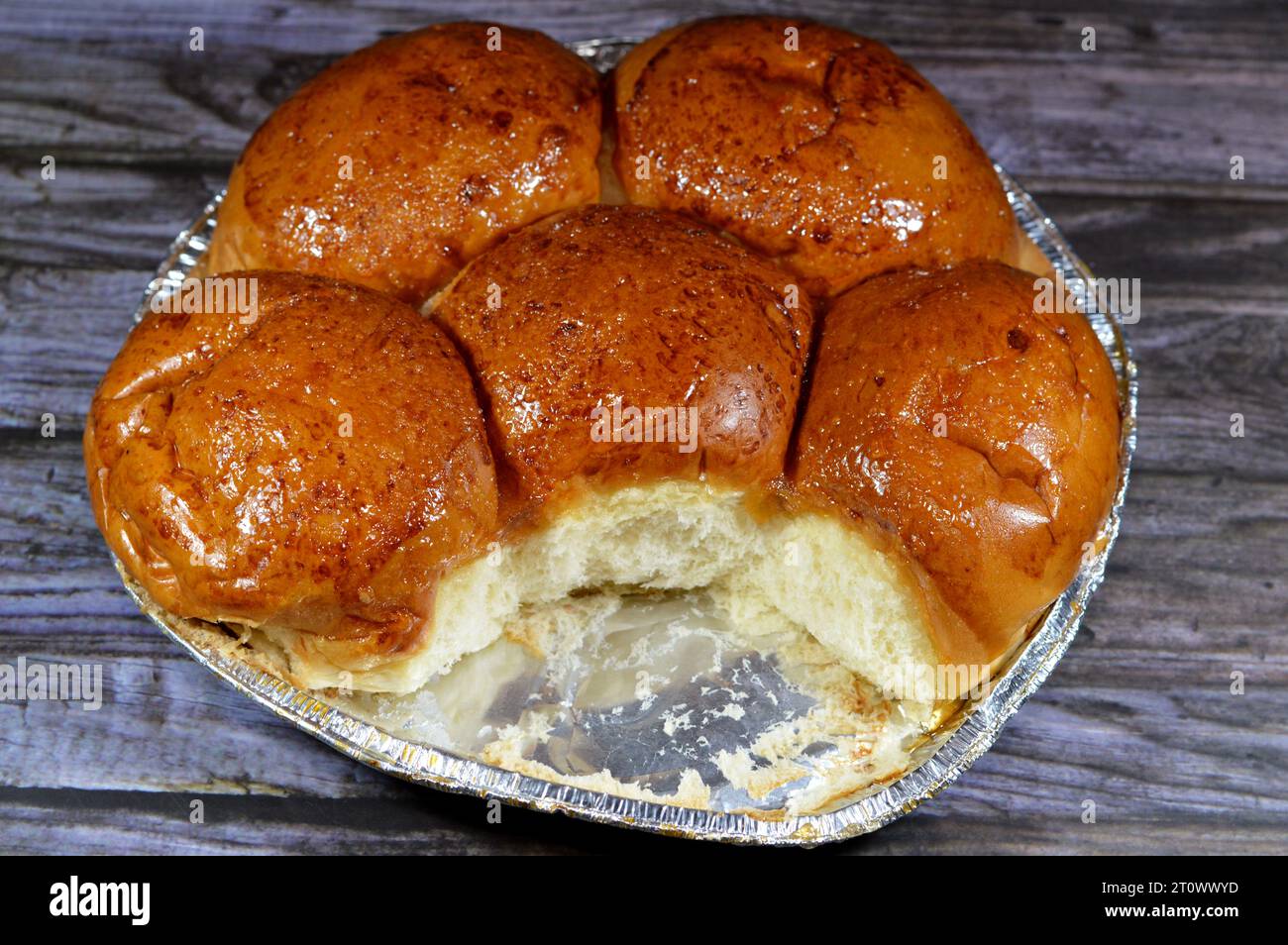 Brioche sweet buns, a bread of French origin whose high egg and butter