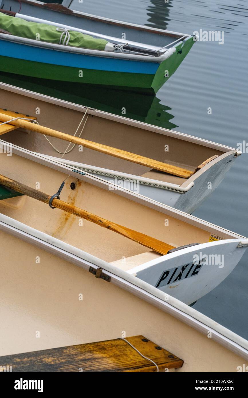 Yachts and Dinghies anchored and Moored at the beautiful Center Harbor