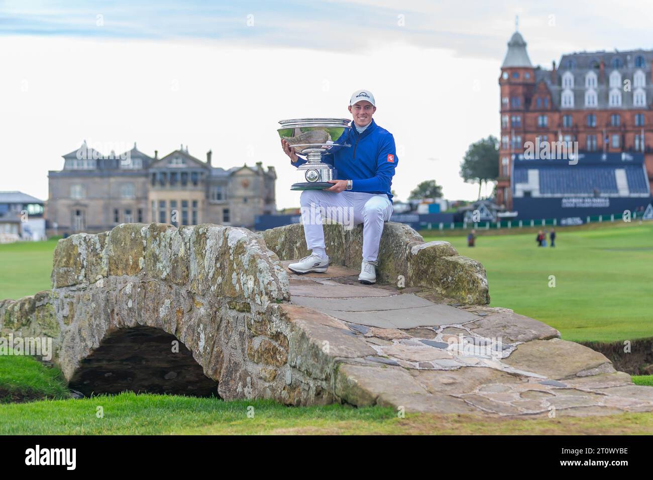 St Andrews, Scotland. 9th Oct 2023. Matt Fitzpatrick the 2023 Alfred