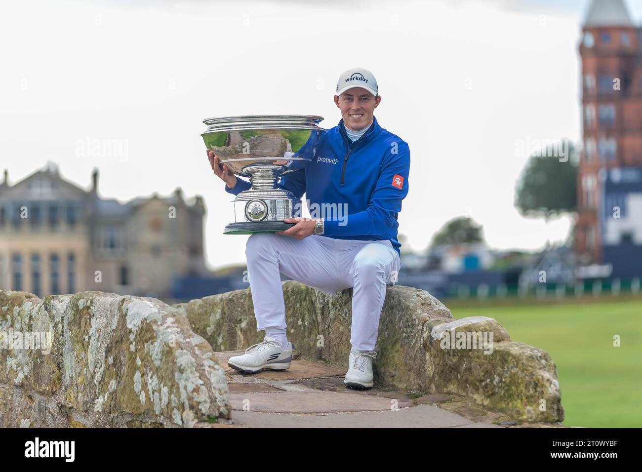 St Andrews, Scotland. 9th Oct 2023. Matt Fitzpatrick the 2023 Alfred