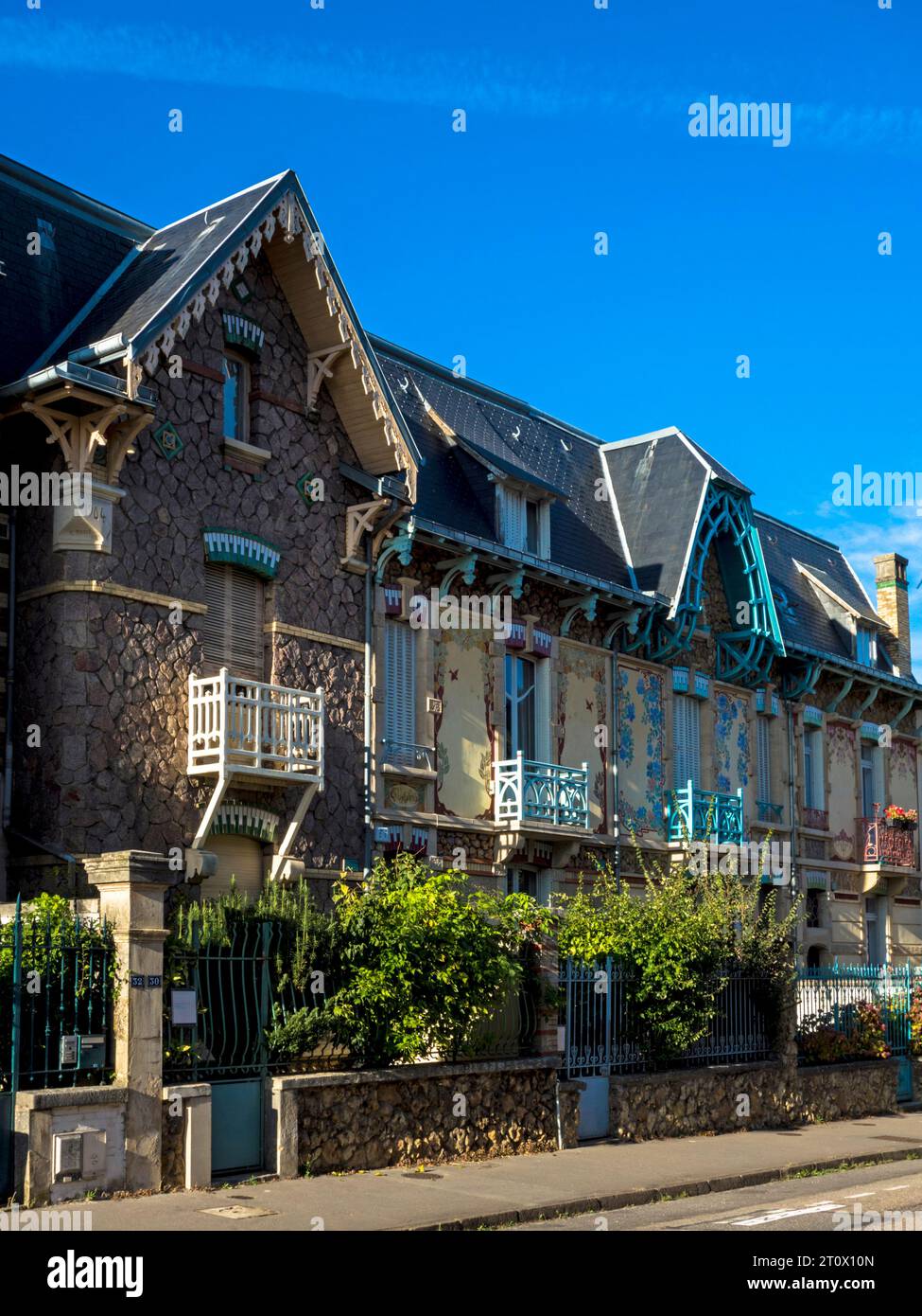Art noveau townhouse in Nancy/France Stock Photo