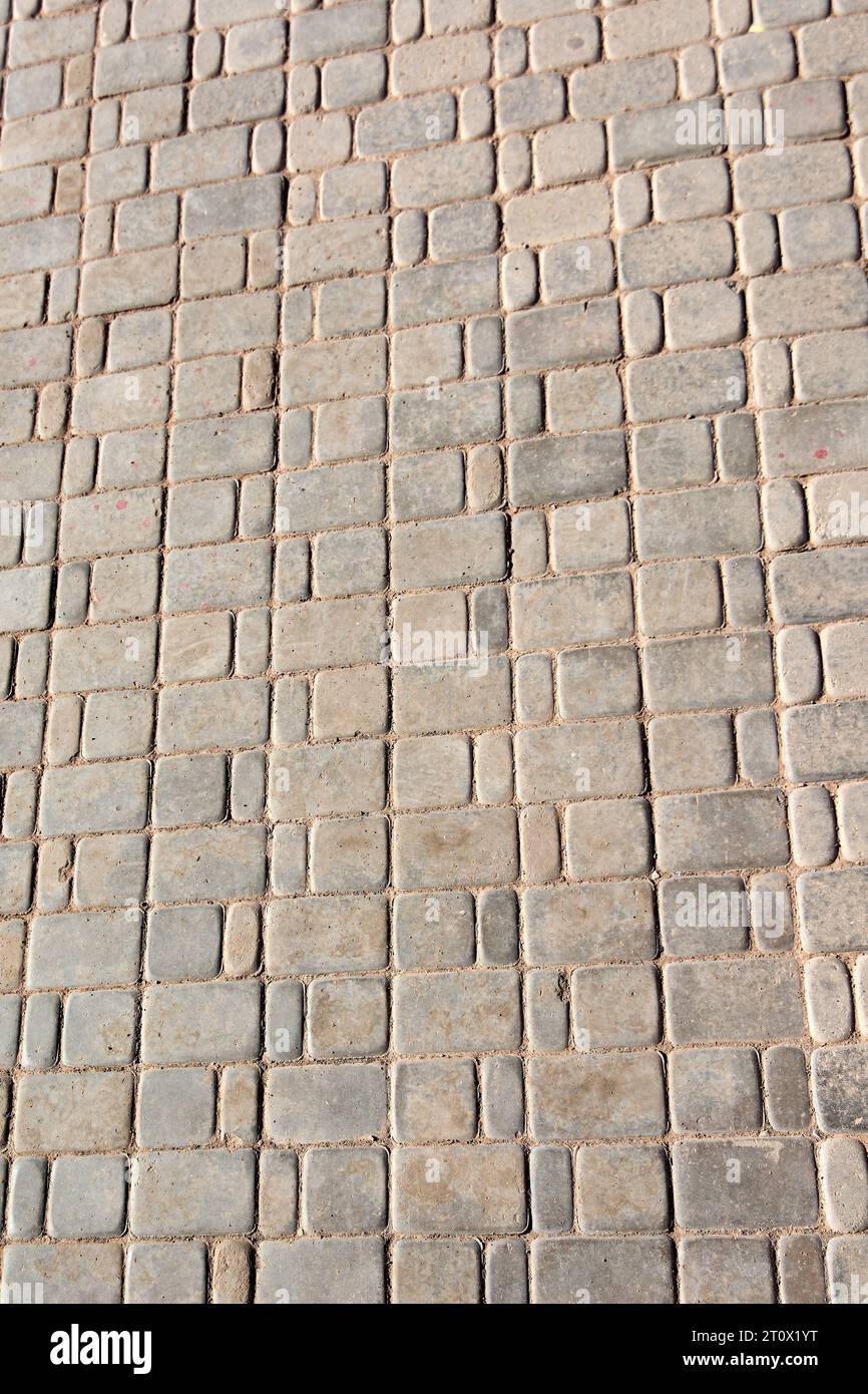 Abstract background of old cobblestone pavement close-up Stock Photo ...