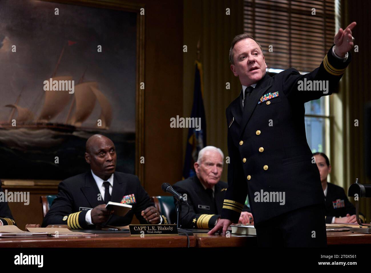 THE CAINE MUTINY COURTMARTIAL, from left Lance Reddick, Dale Dye