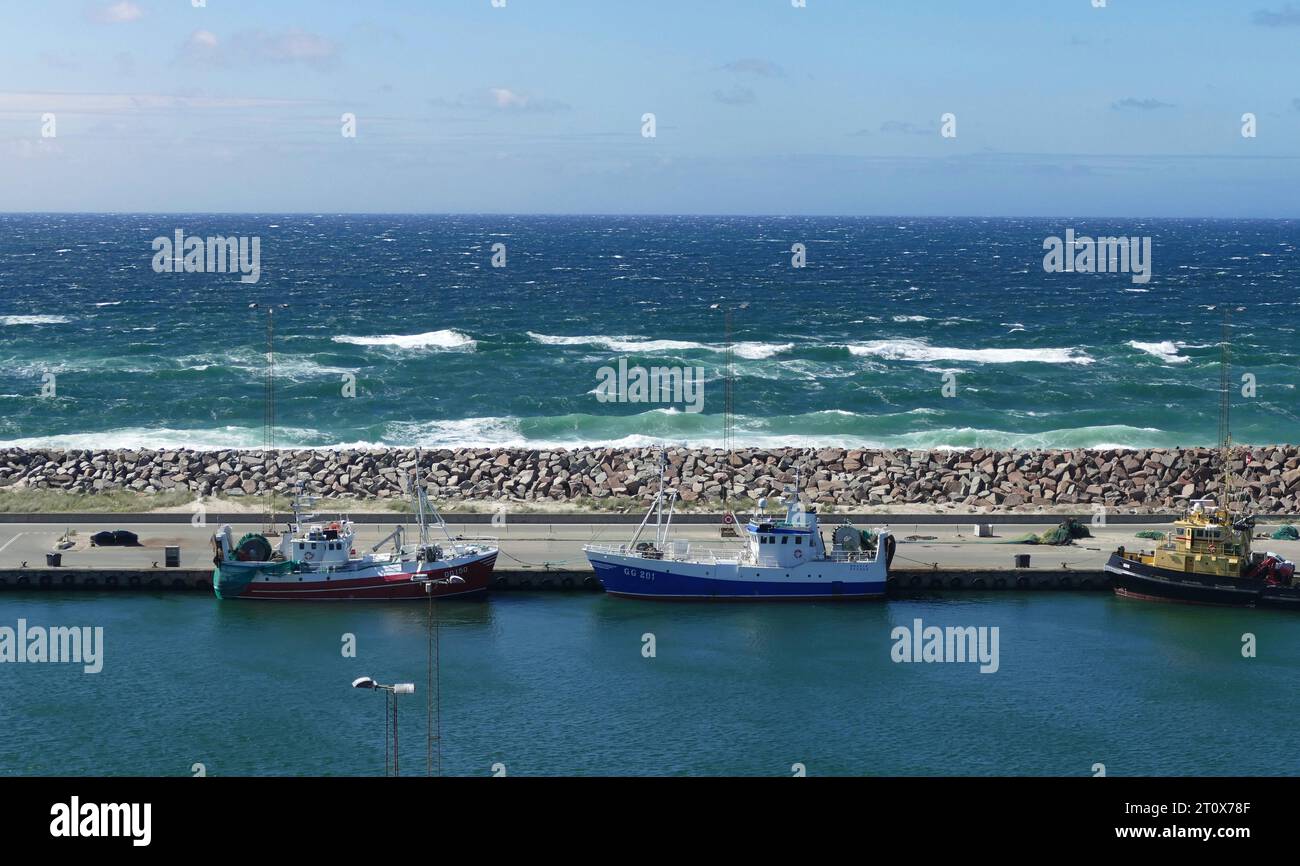 Fishing Boat In The Harbor Of Hanstholm Stock Photo - Download Image Now -  Boot, Denmark, Fishing - iStock