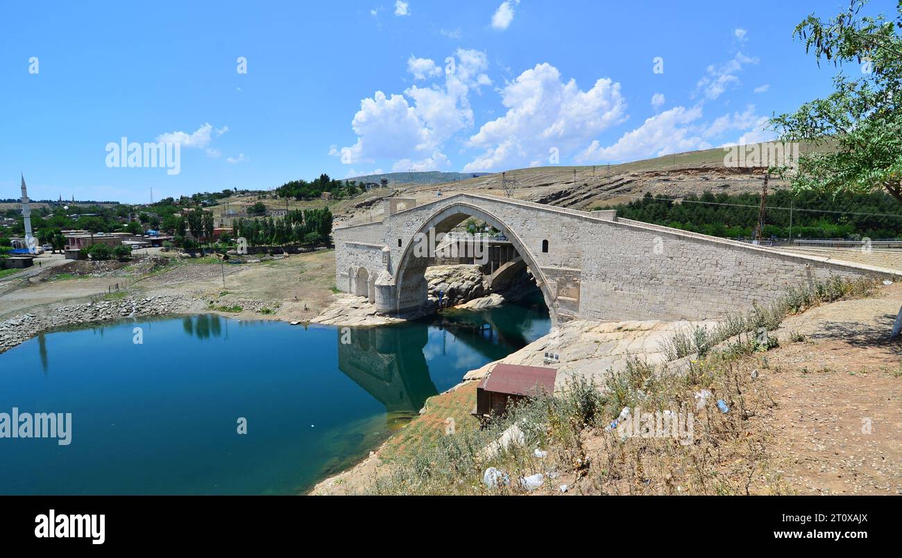 Located in Diyarbakir, Turkey, the Malabadi Bridge was built in 