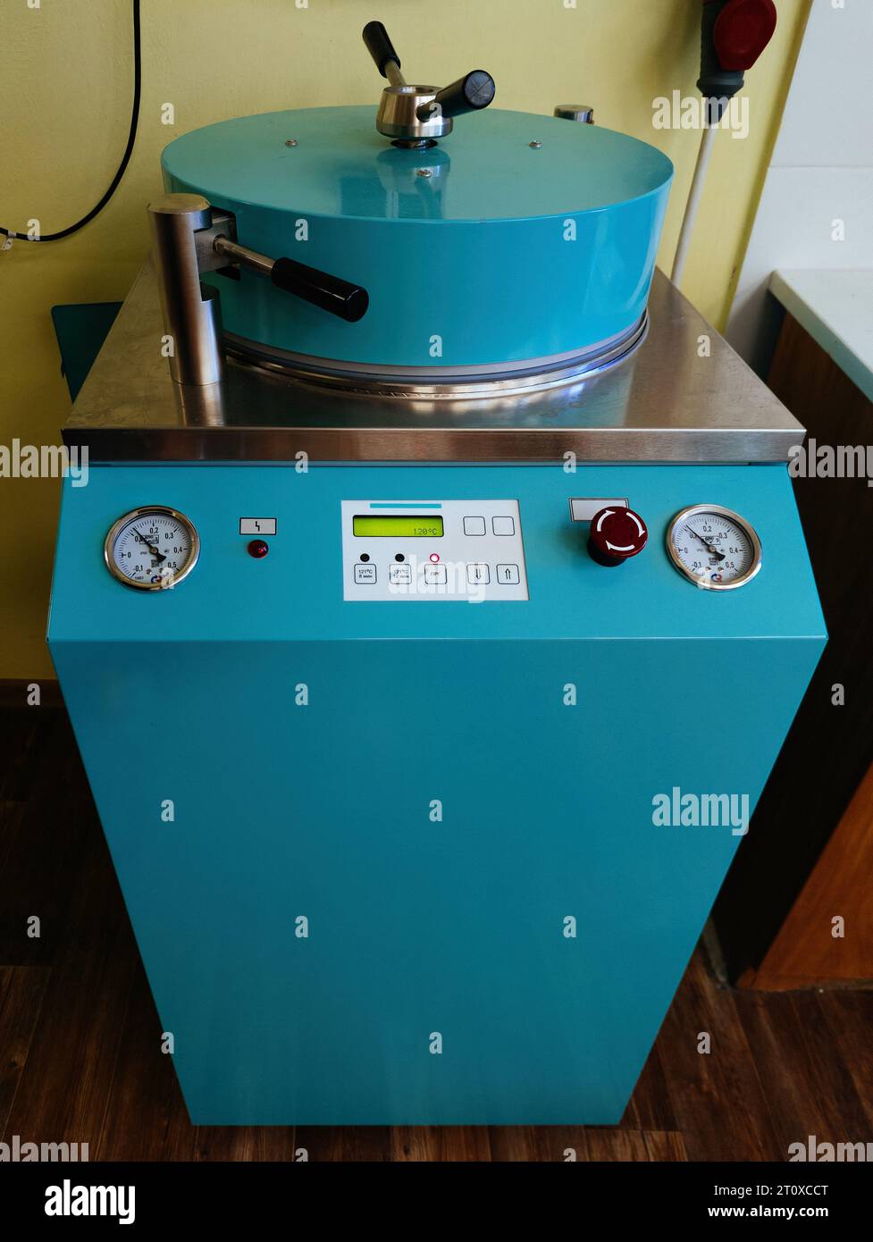 Modern scientific autoclave in laboratory Stock Photo Alamy