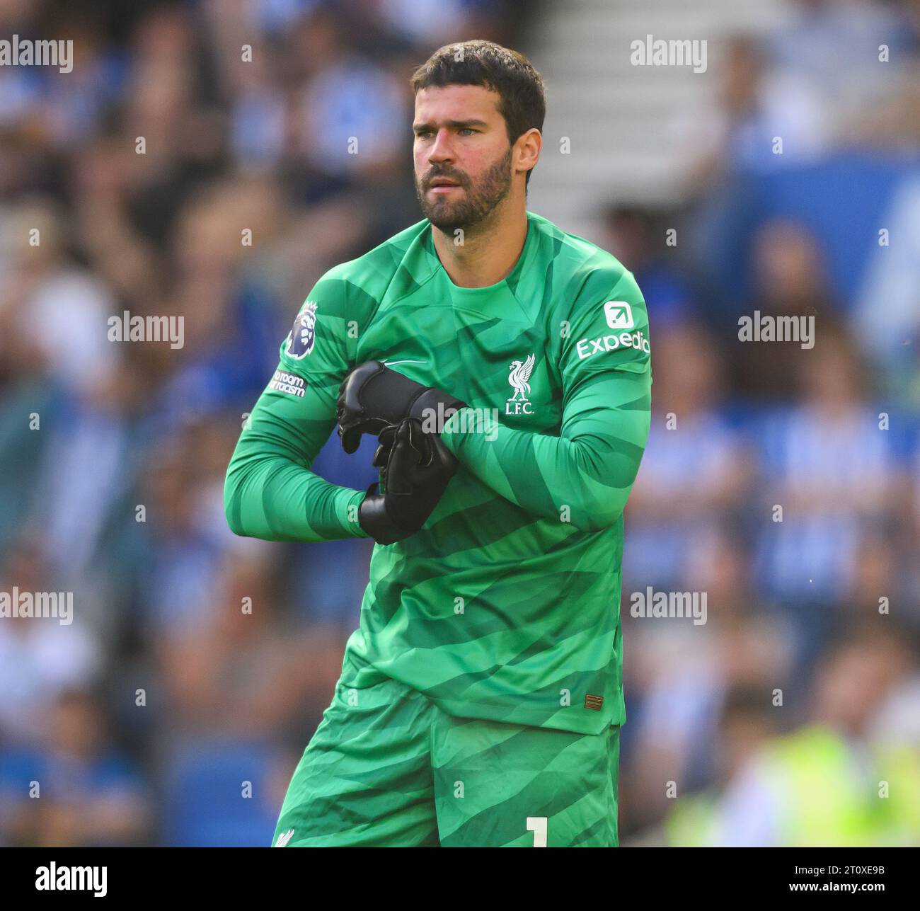 Liverpool goalkeeper alisson becker during hi-res stock photography and ...