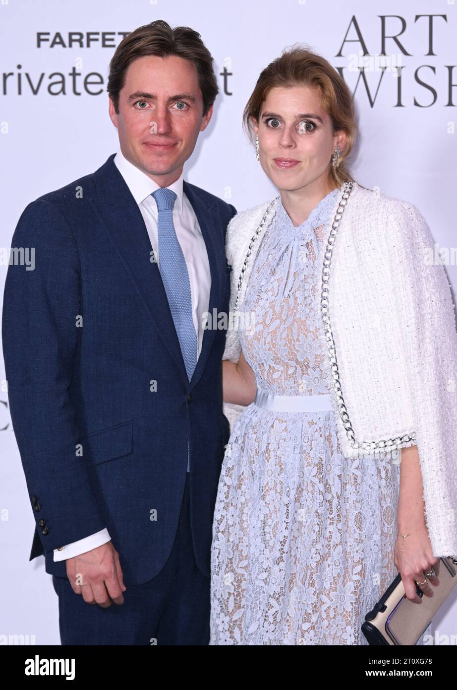 London, UK. October 9th, 2023. Princess Beatrice and Edoardo Mapelli ...