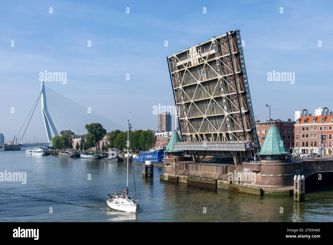 Rotterdam, the NetherlandsSeptember 10, 2023; Open bridge decks of the