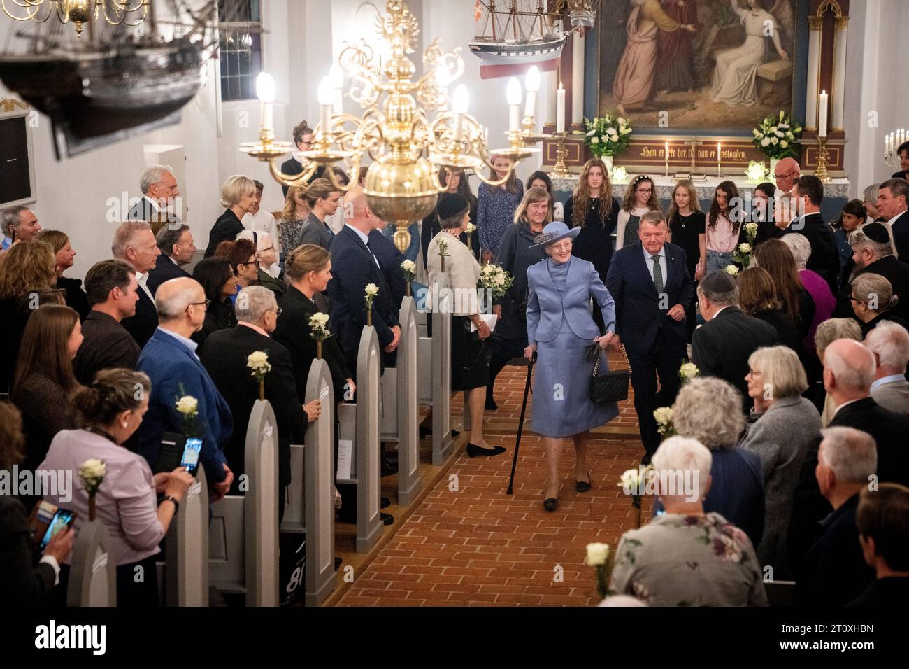 Queen Margrethe and Foreign Minister Lars Loekke Rasmussen with his ...