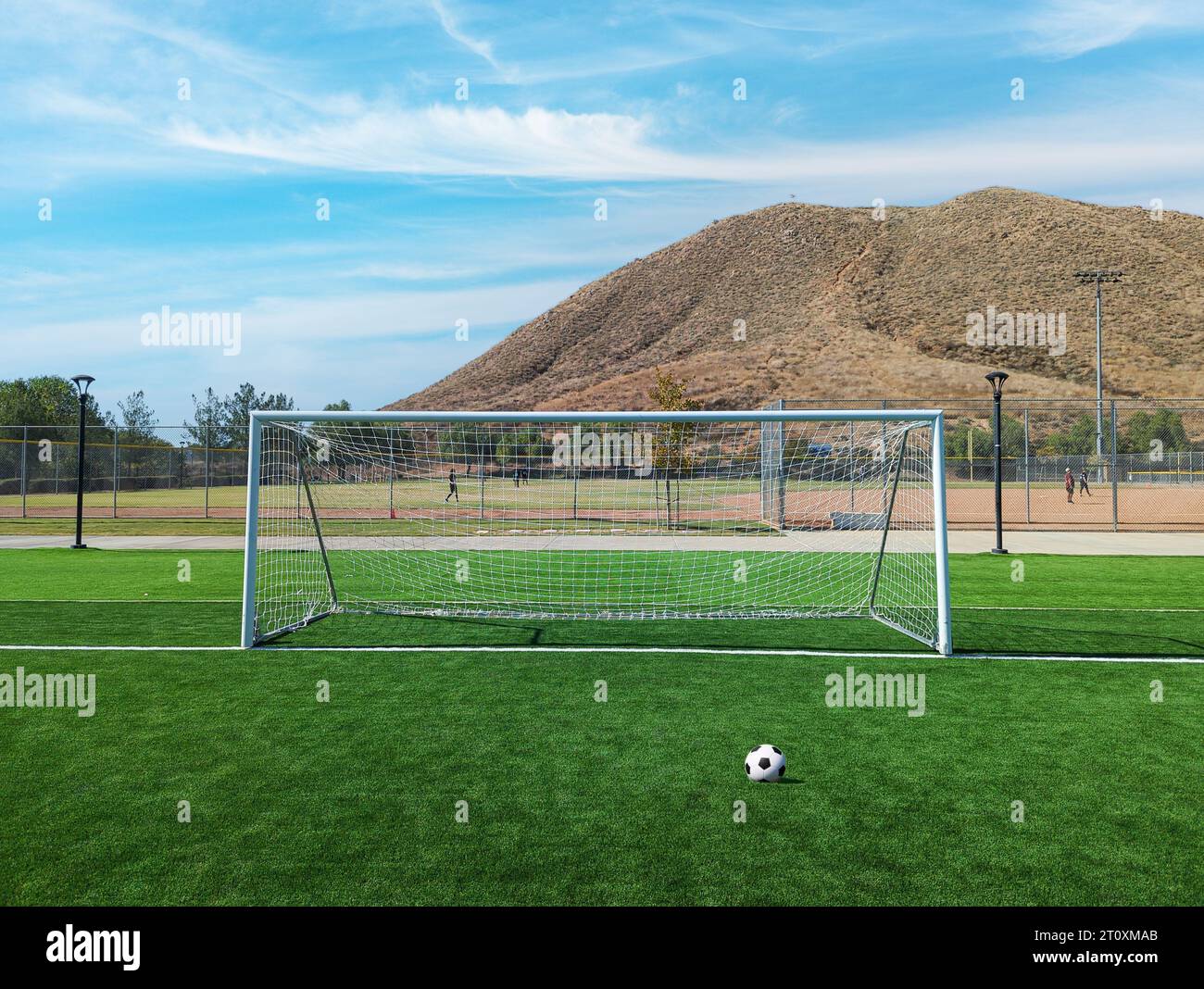 Goal Zoomed In Zoom soccer ball hi-res stock photography and images - Alamy