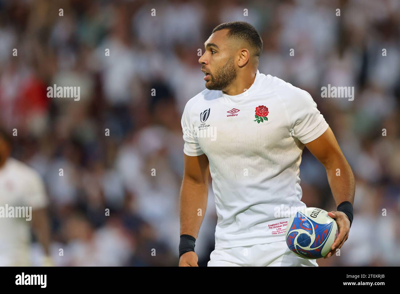 Lille, France. 7th Oct, 2023. Joe Marchant of England during the Rugby World Cup 2023 match at Stade Pierre Mauroy, Lille. Picture credit should read: Paul Thomas/Sportimage Credit: Sportimage Ltd/Alamy Live News Stock Photo
