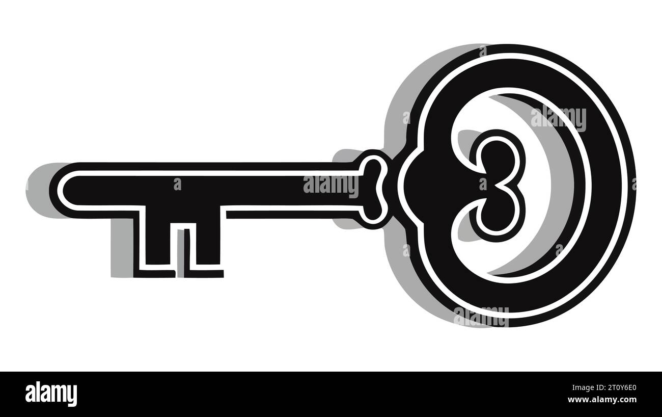 Skeleton key icon Stock Vector Images - Alamy