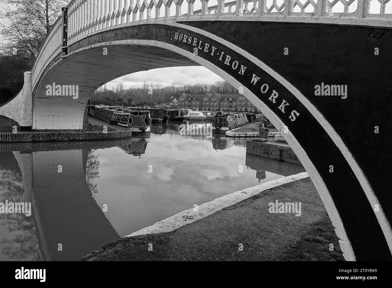 Horseley Ironworks Bridge at Braunston Marina Stock Photo Alamy