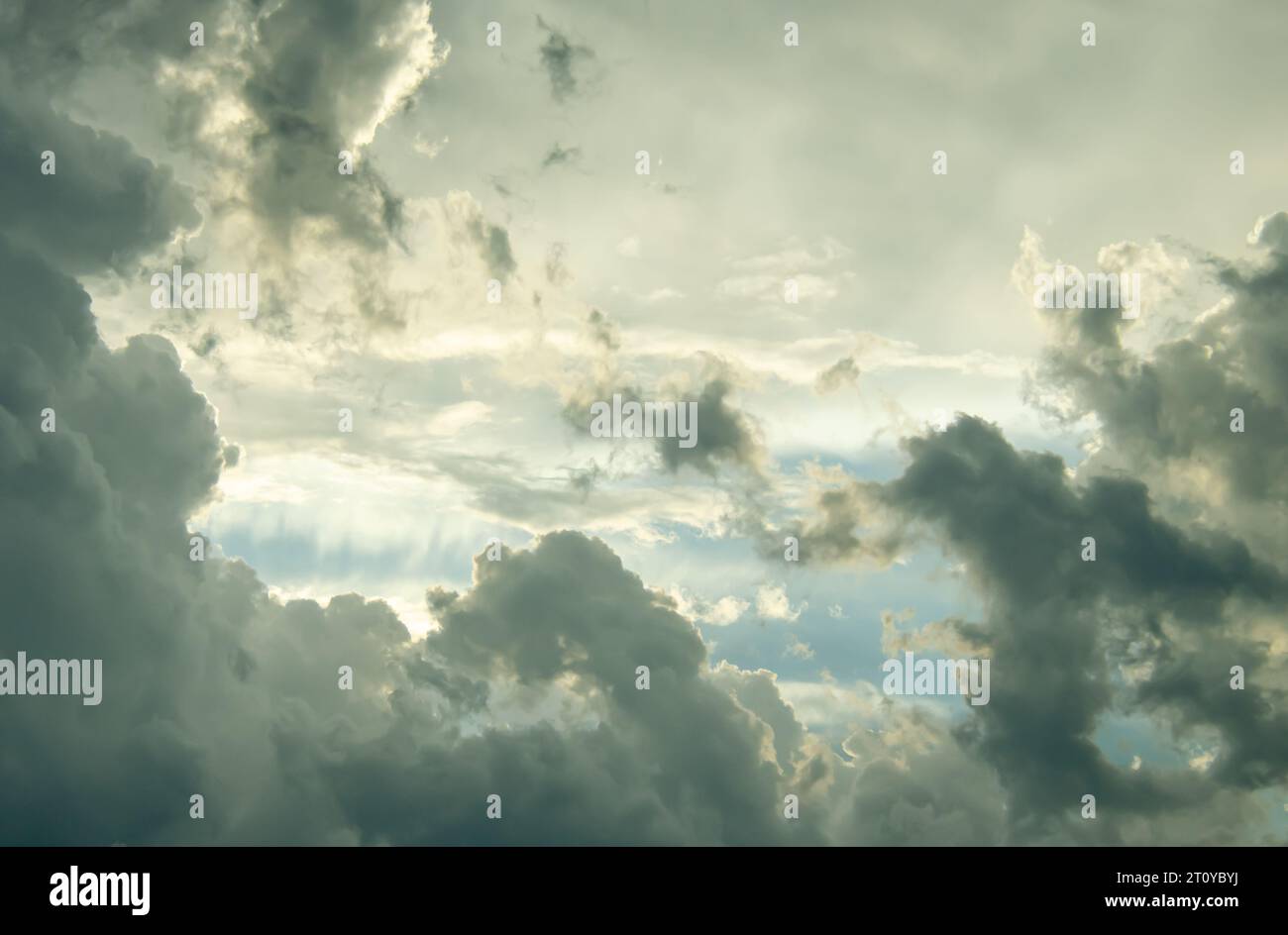 Bold, beautiful scenic clouds, excellent image for background or backdrop. Stock Photo