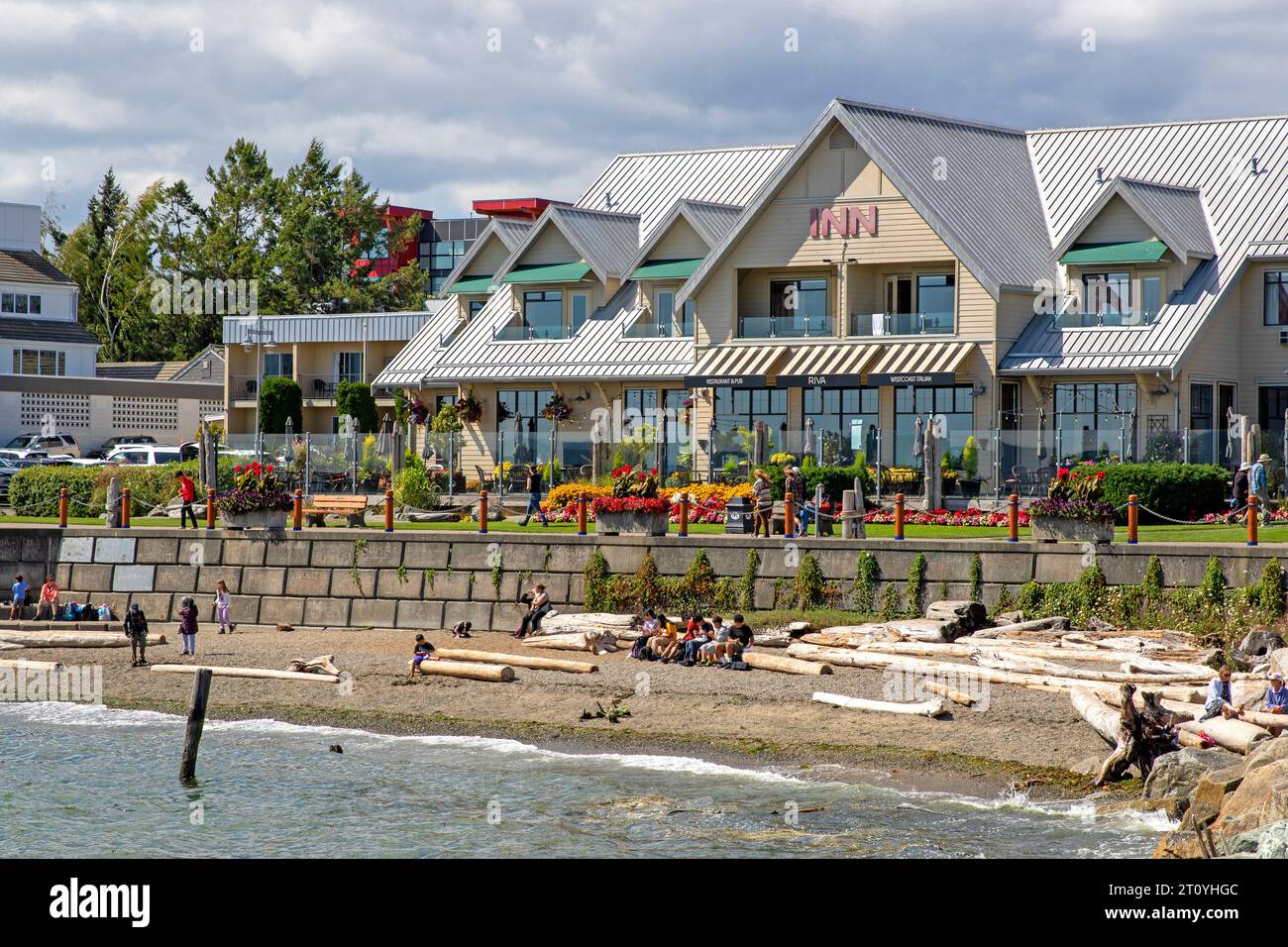 Glass Beach, Sidney, Vancouver Island Stock Photo