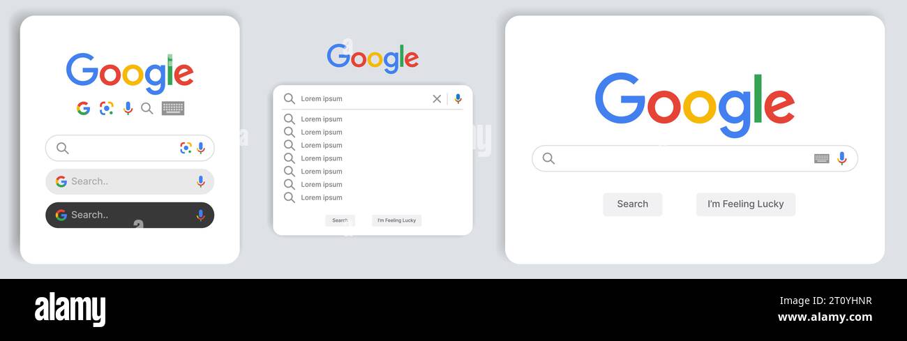 Google Search Bar, Internet Online Browser Page, Technology Template