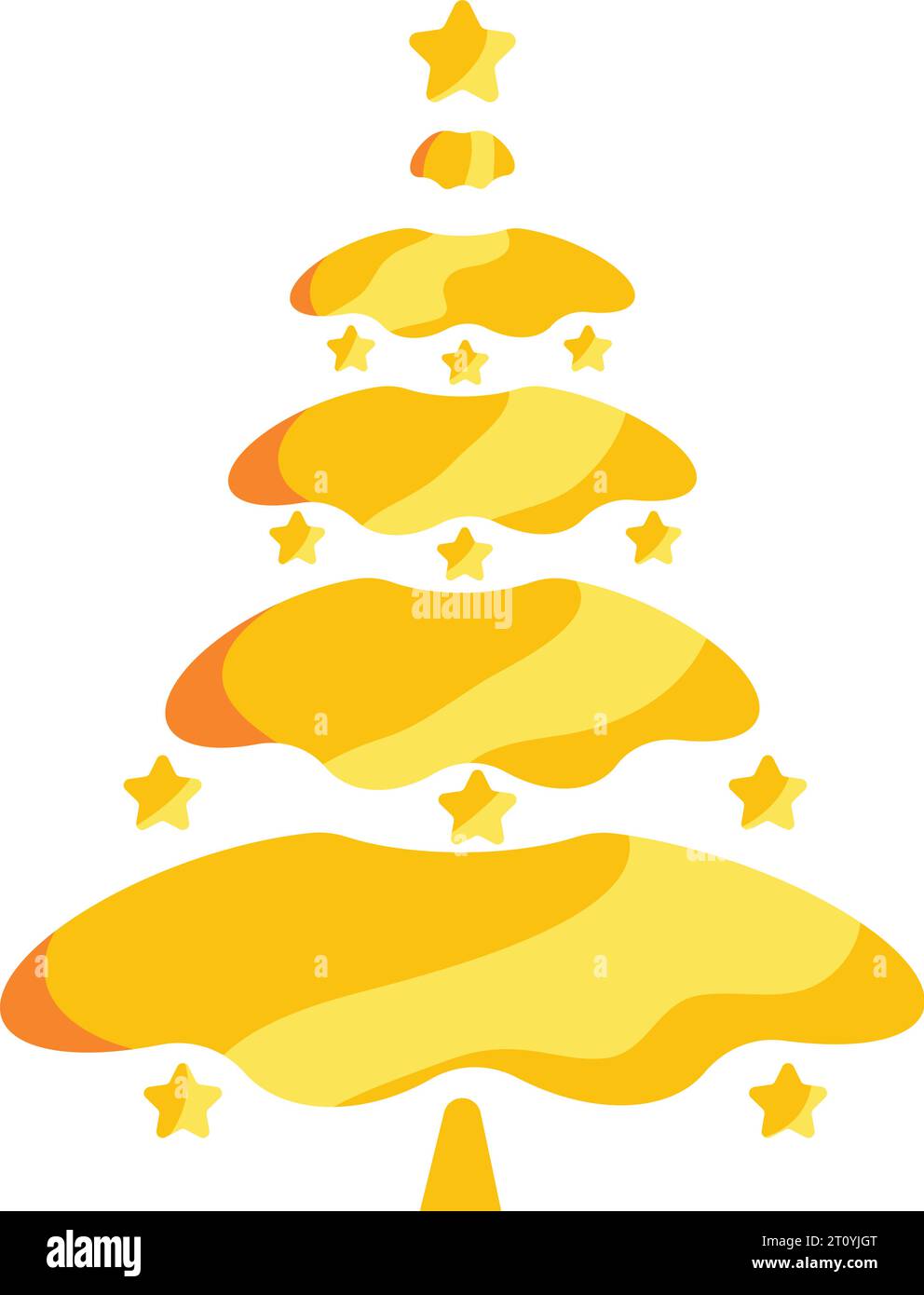 christmas golden tree shiny Stock Vector Image & Art - Alamy