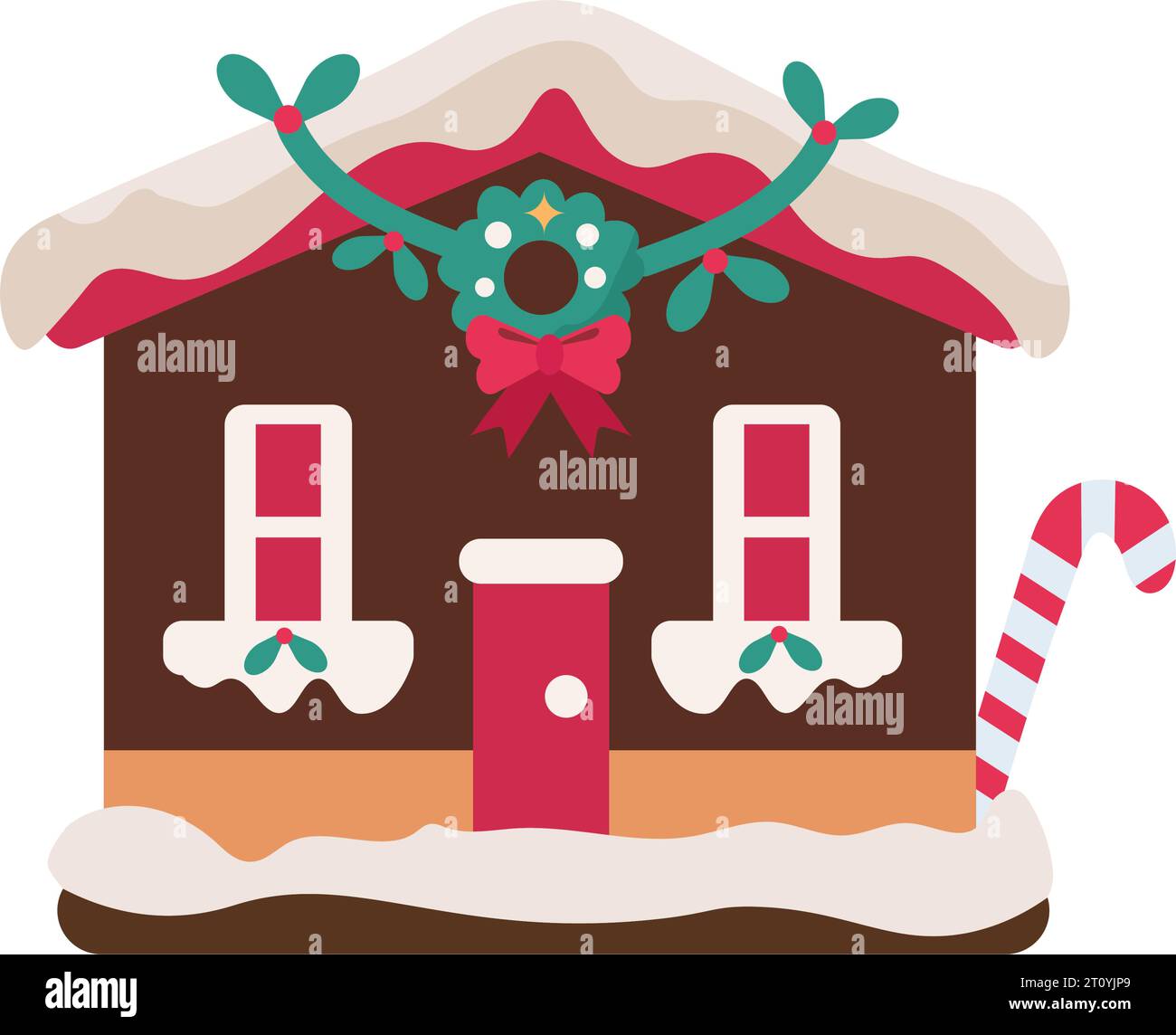 Christmas lights house exterior Stock Vector Images - Alamy