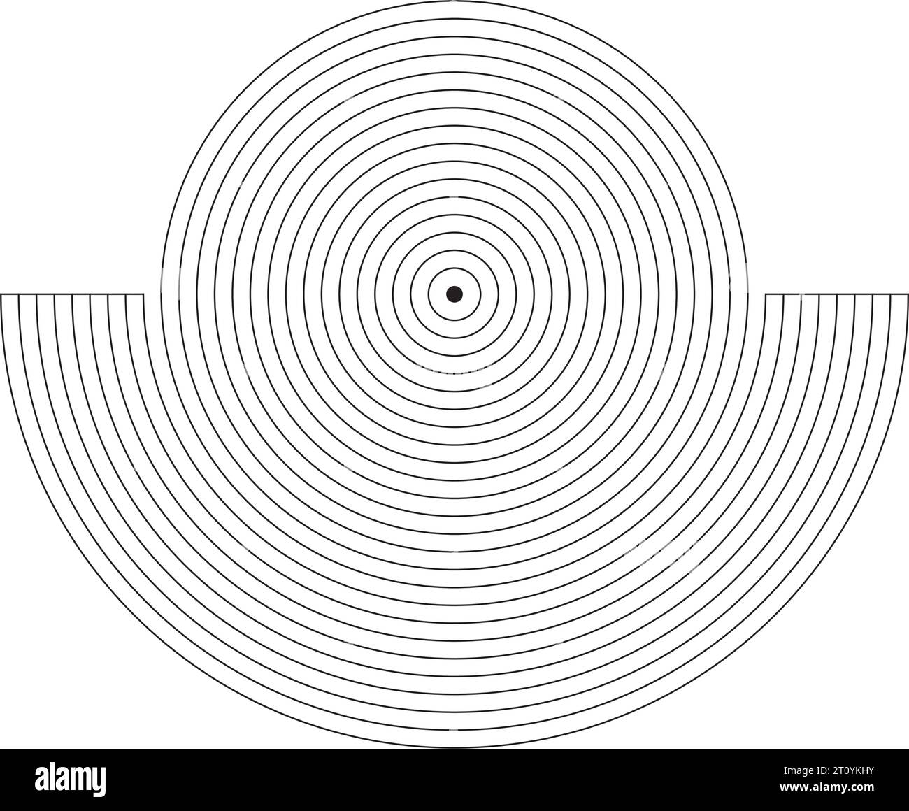 Concentric circle elements. Element for graphic web design, Template for print, textile, wrapping, decoration, vector illustration Stock Vector