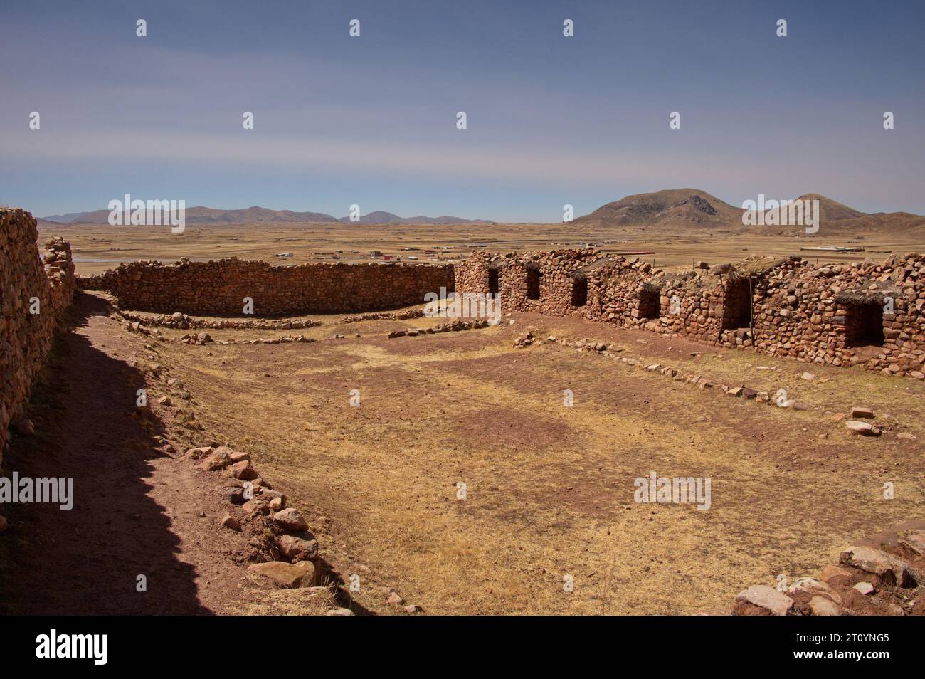 Archaeological site Pucara in Peru Stock Photo