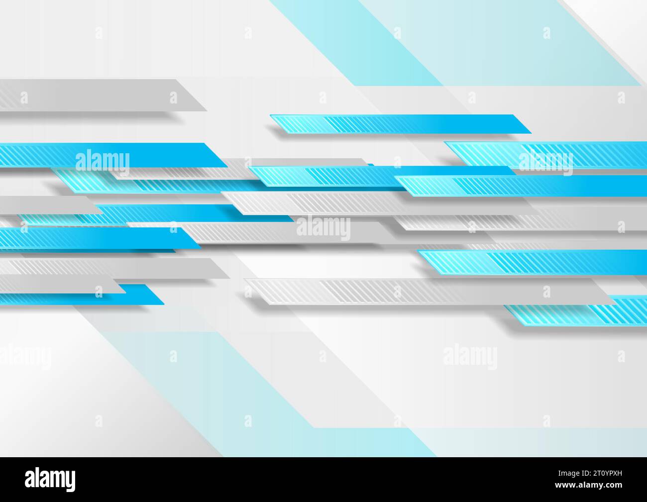 Blue and grey technology geometric abstract background. Vector design Stock Vector