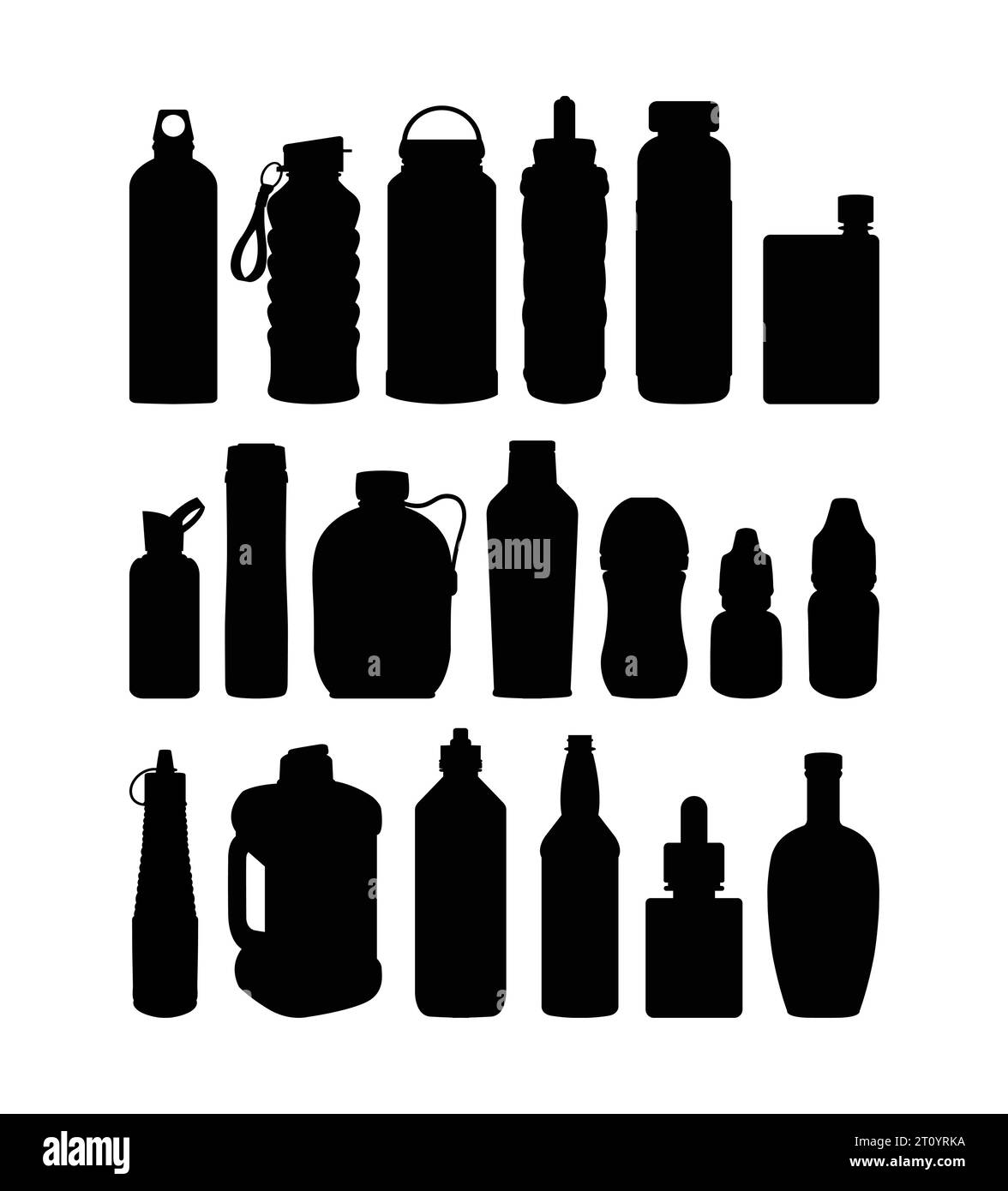 bottle and glass black shadow silhouette Stock Vector Image & Art Alamy