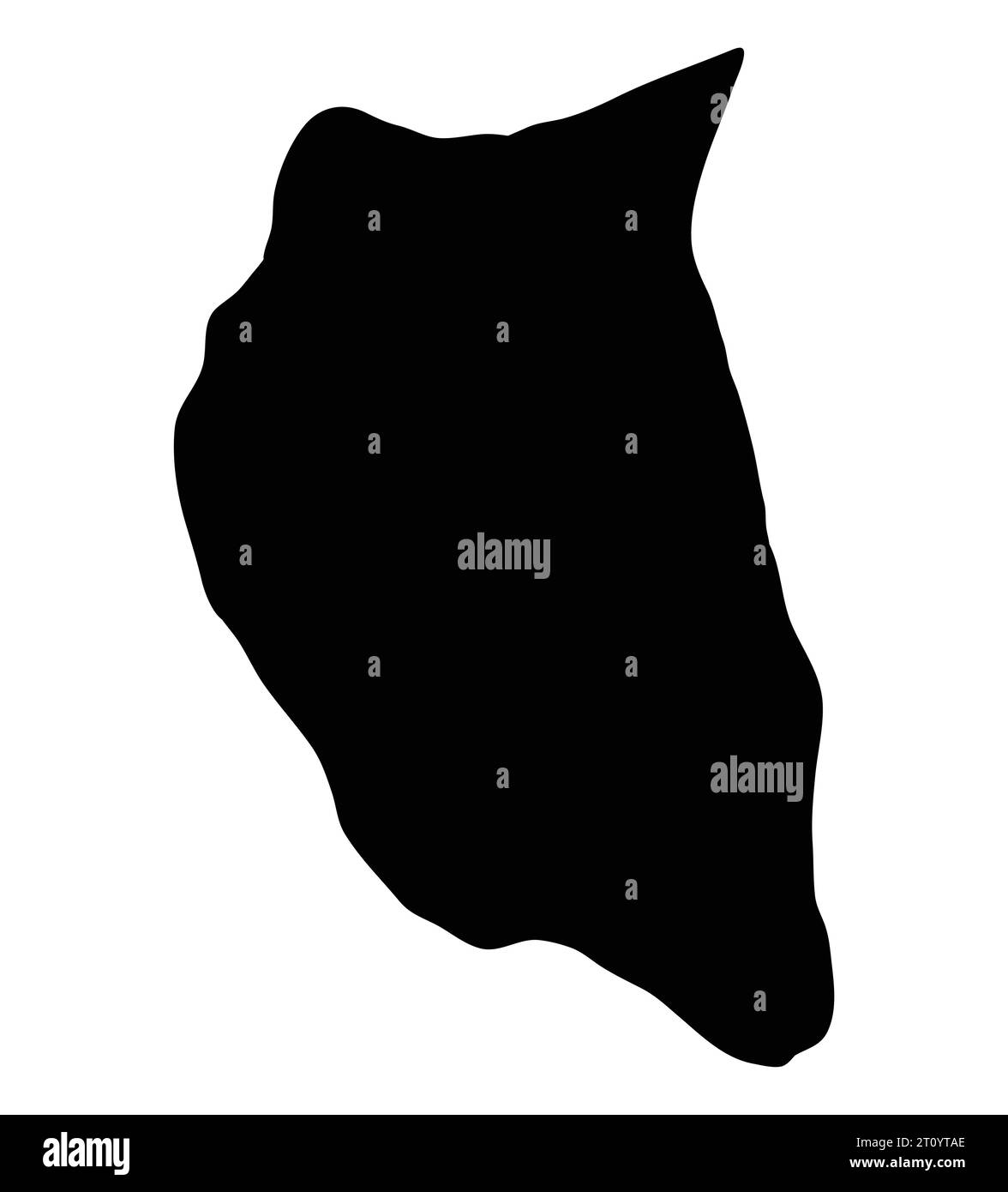 Henderson island pitcairn map silhouette region territory, black shape style illustration Stock Vector