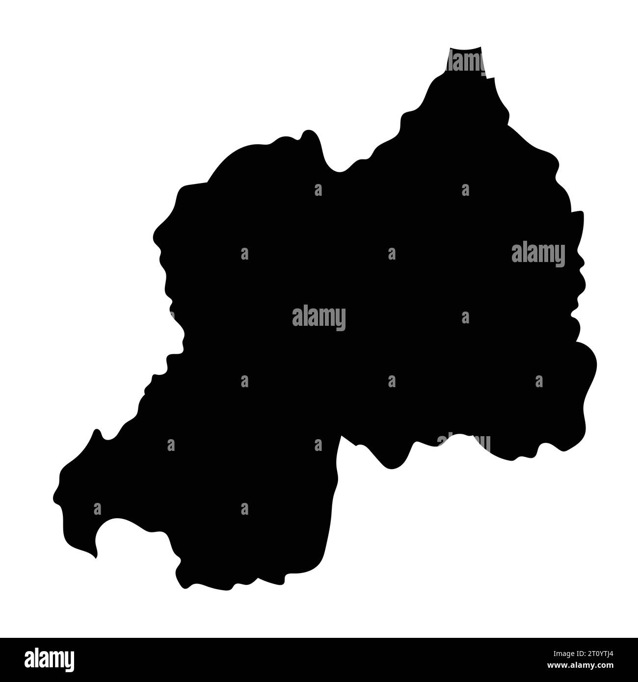 island map silhouette region territory, black shape style illustration Stock Vector