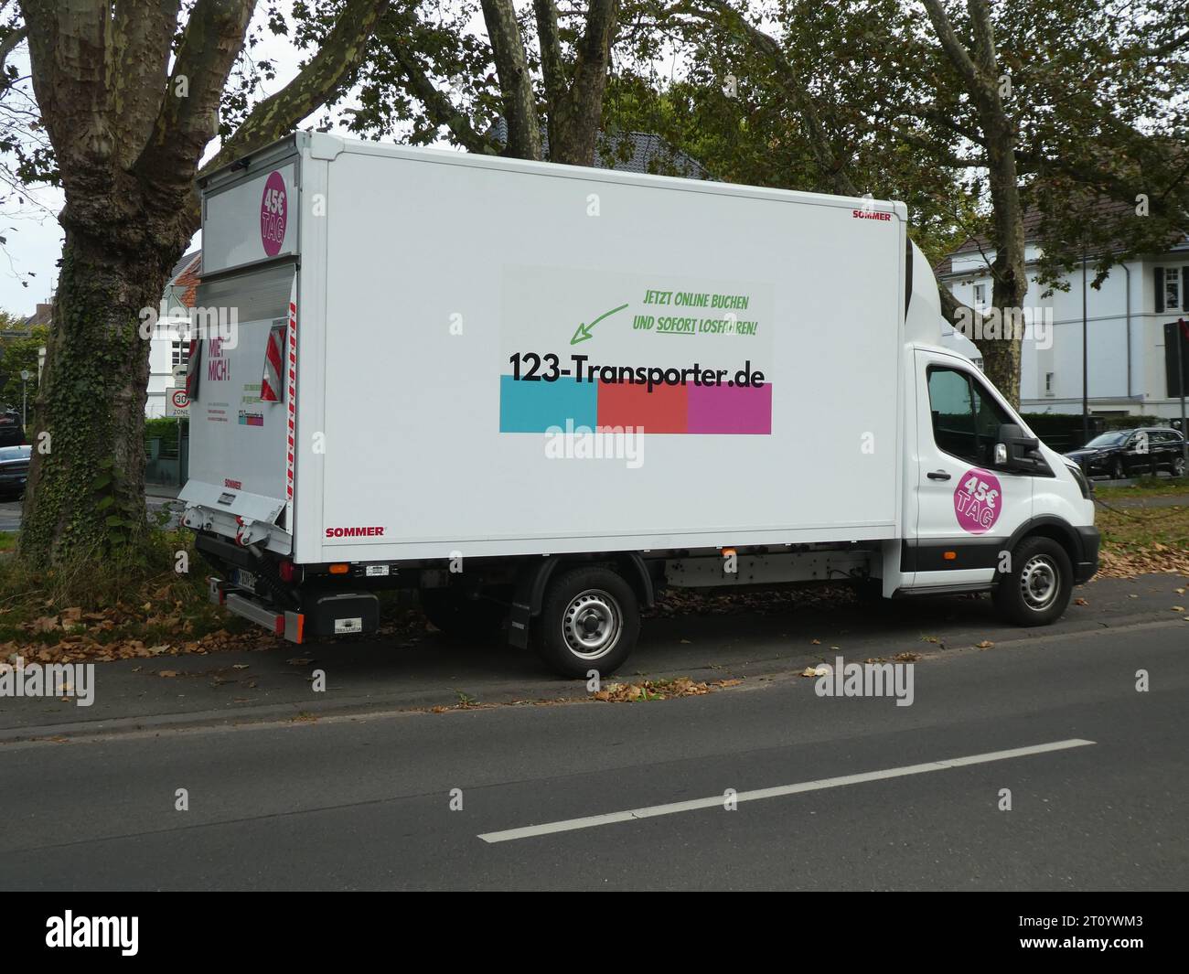 Cologne, Germany. 07th Oct, 2023. A rental van of the company ...