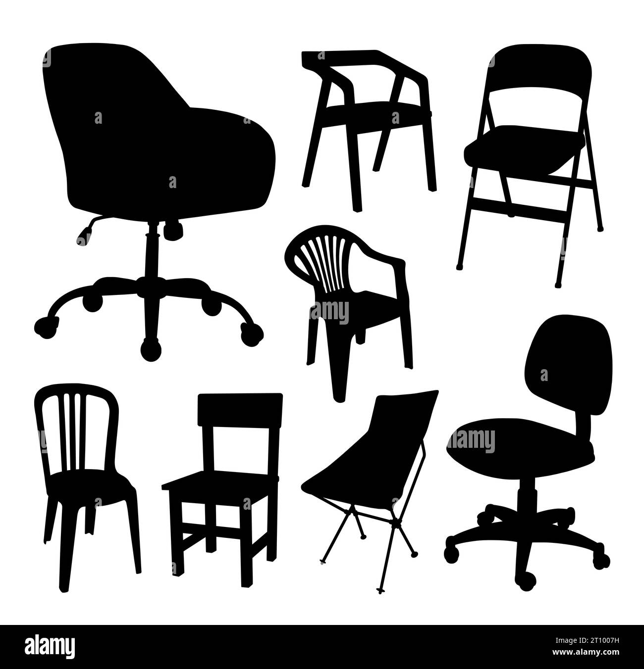chair-wood-and-metal-object-silhouette-stock-vector-image-art-alamy