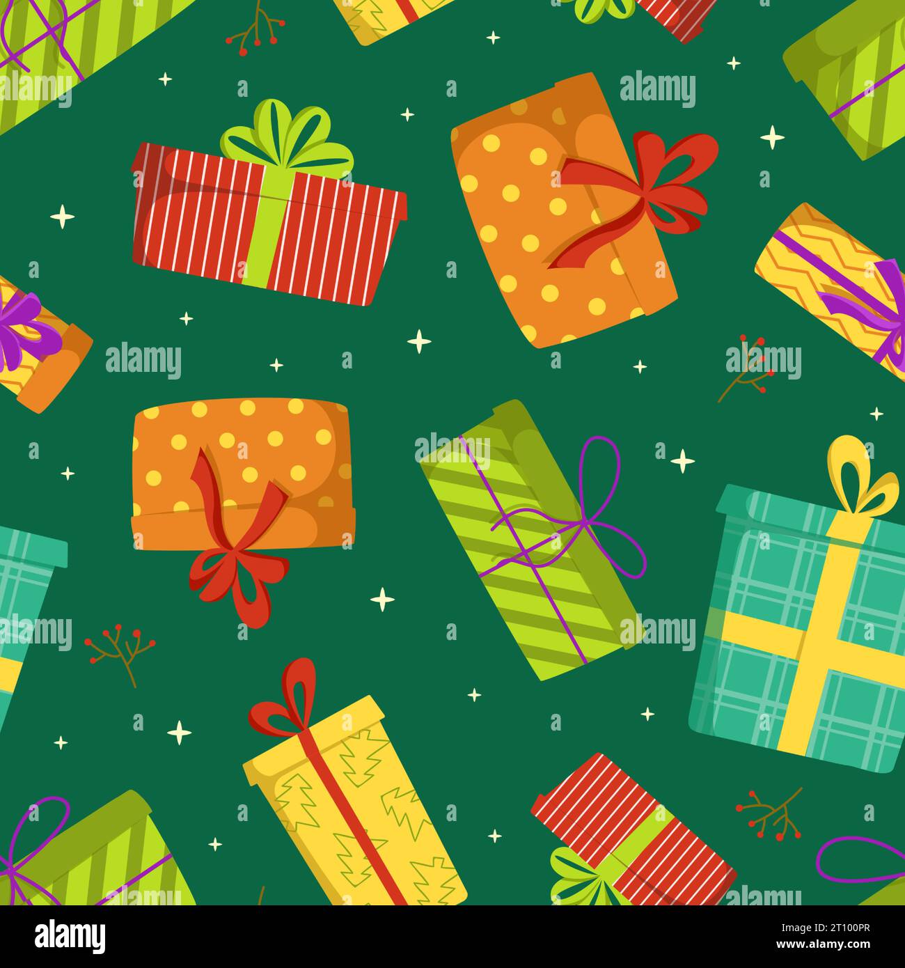 Premium Vector  New year or christmas wrapping paper or fabric textile  swatchseamless pattern background