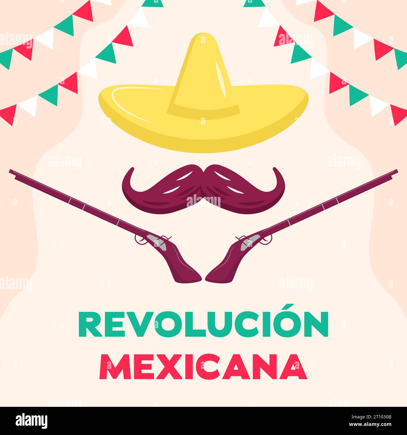 revolucion mexicana illustration design vector concept Stock Vector