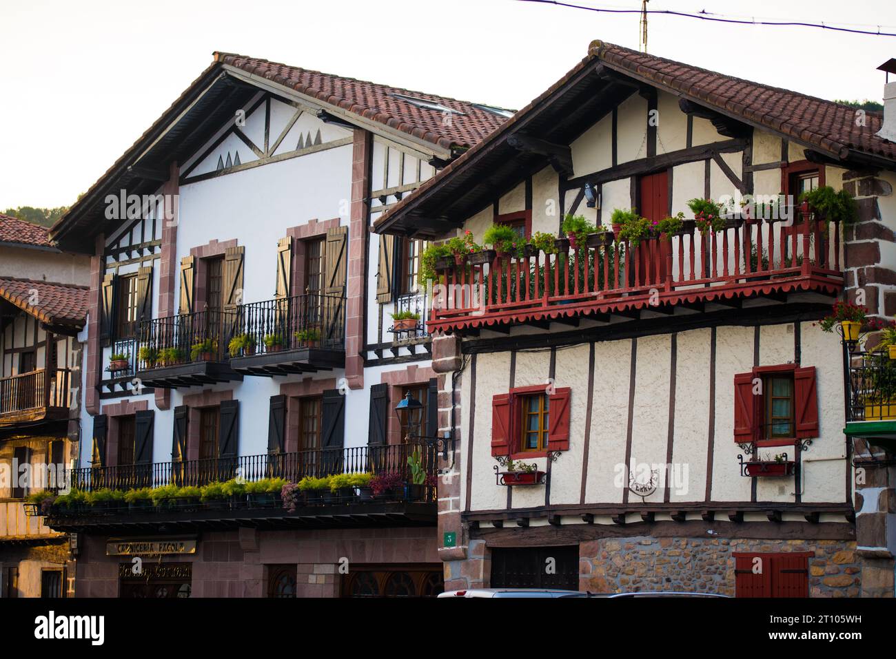 Traditional House, Bera, Navarra, Spain Stock Photo