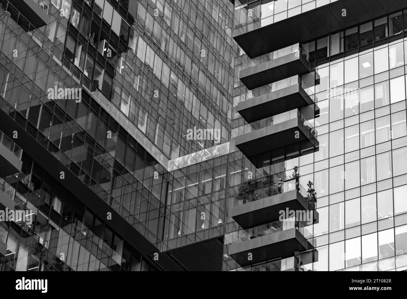 Tel Aviv, Israel - October 4, 2023: Modern skyscrapers in the financial