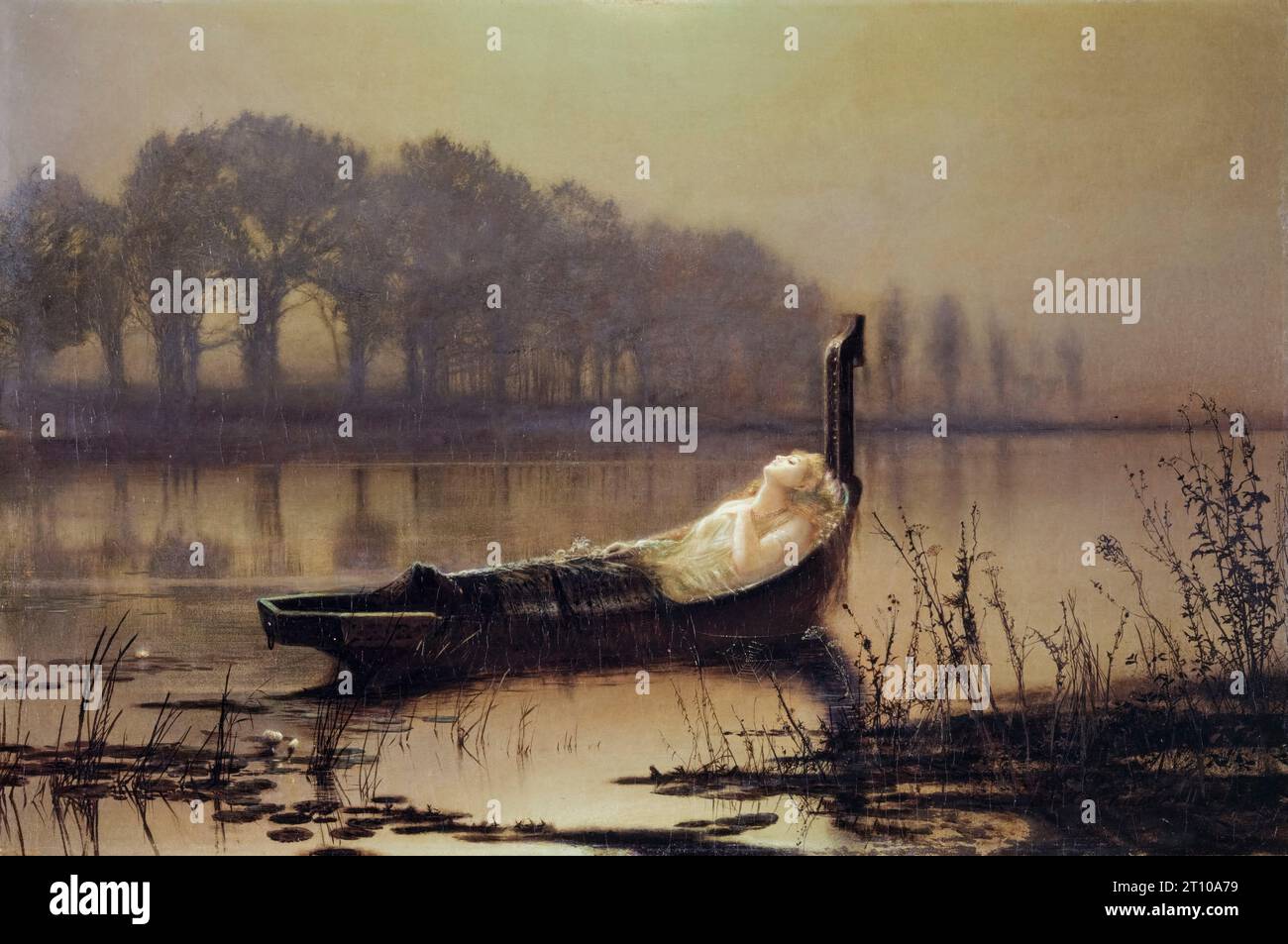 The Lady of Shalott, painting in oil on canvas by John Atkinson