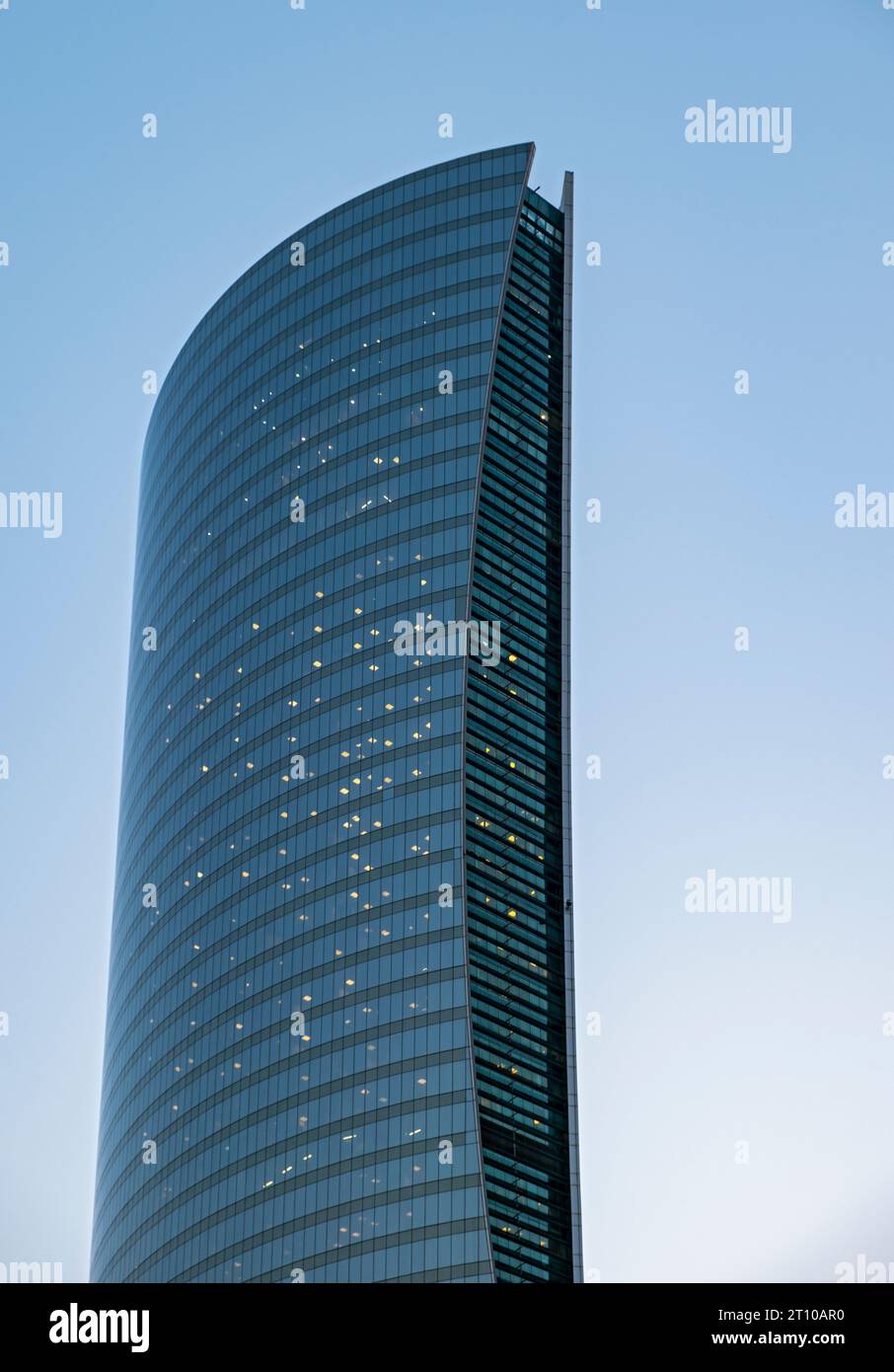 QNT-Qatar Navigation Tower, Doha, Qatar Stock Photo