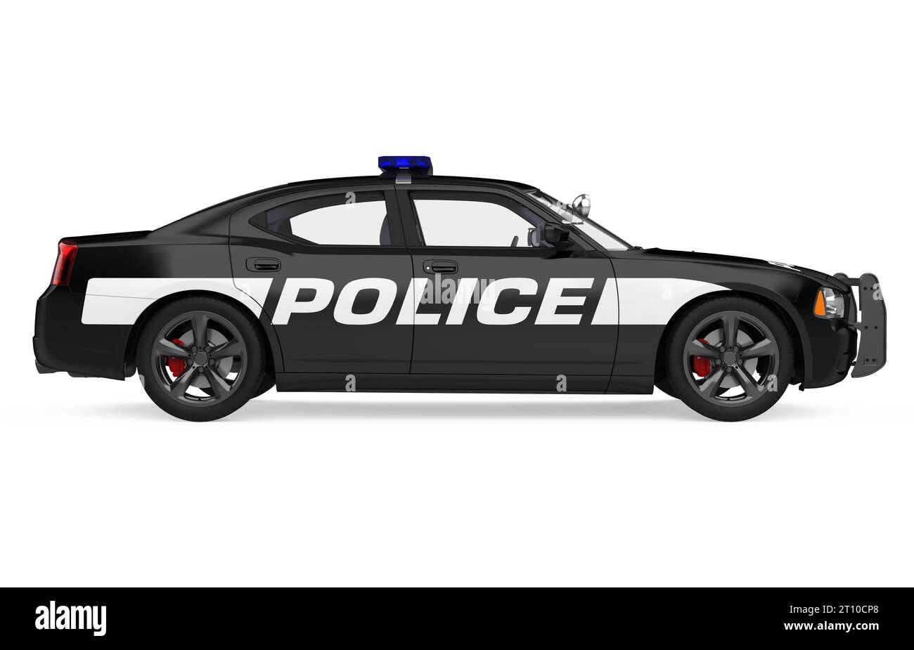 Police Car Isolated Stock Photo - Alamy