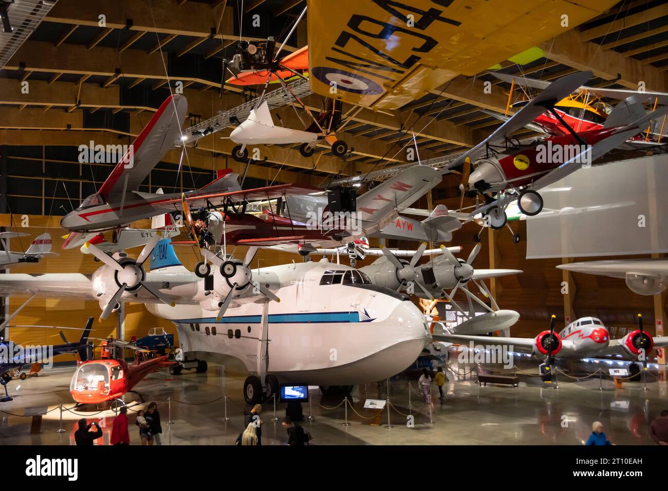 Aviation Hall, Museum of Transport and Technology, MOTAT, Auckland, North Island, New Zealand Stock Photo