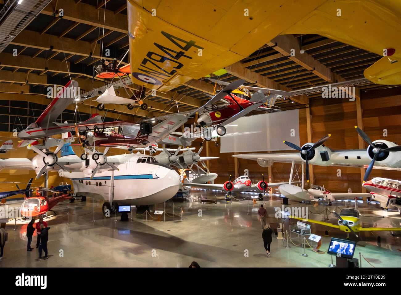 Aviation Hall, Museum of Transport and Technology, MOTAT, Auckland, North Island, New Zealand Stock Photo