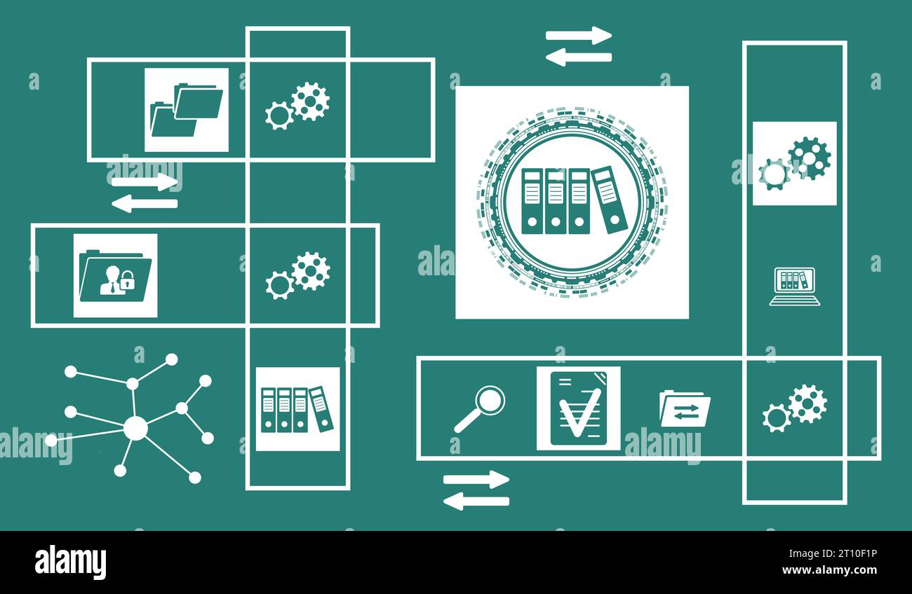 Folder icons file management hi-res stock photography and images - Alamy