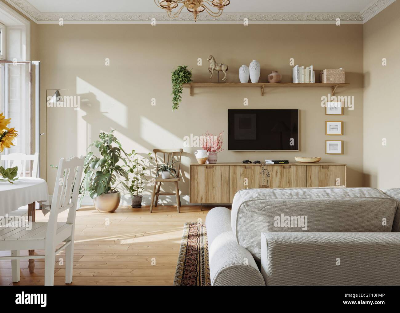 Curated visual reference: Picture Idea: Scandinavian Interior Design Of The Living Room In Soft Neutral