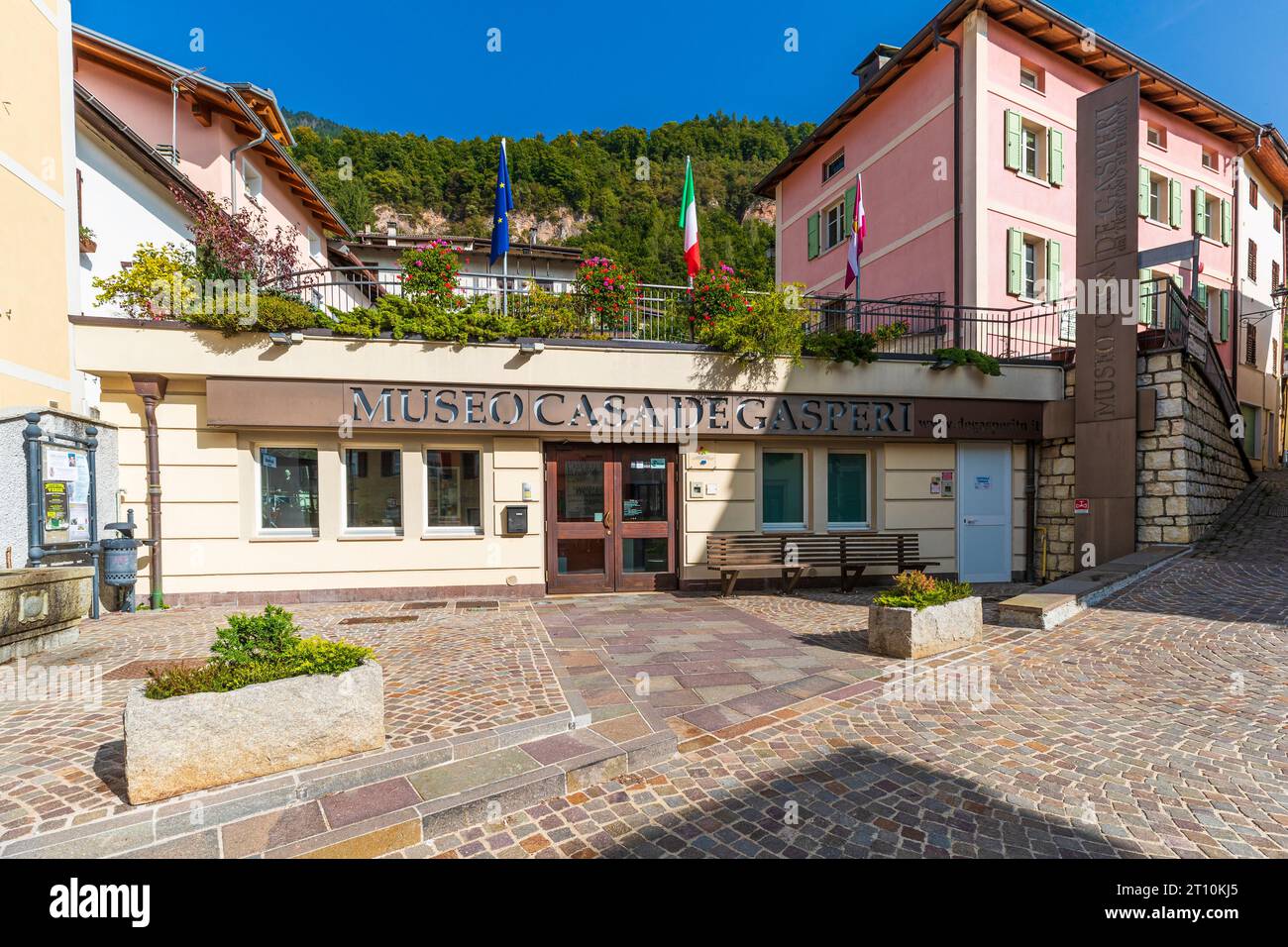 Italy Trentino Pieve Tesino / Museo Casa De Gasperi Stock Photo