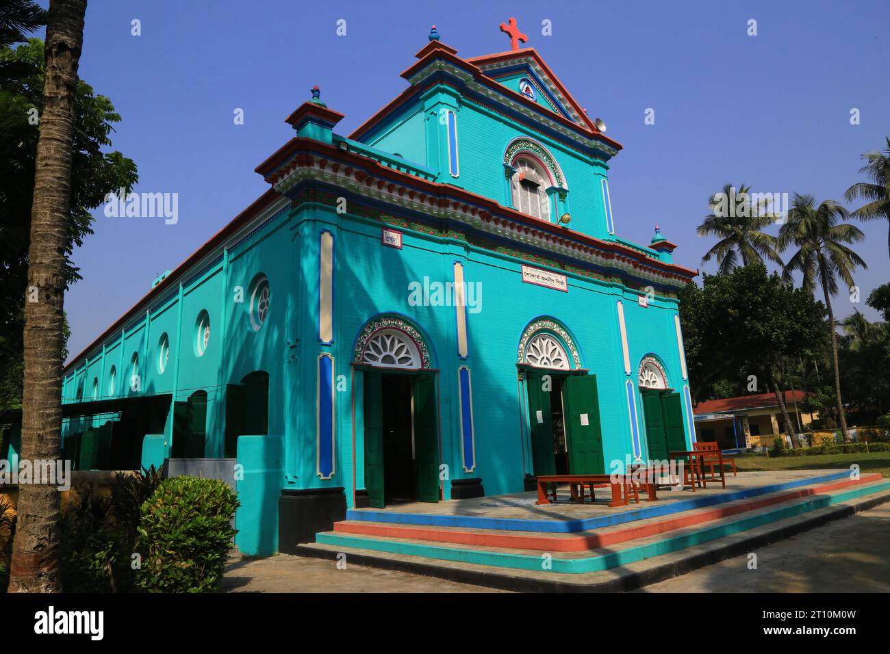 Church of our Lady of Sorrows- Bhoborpara, Mujibnagar, Meherpur Stock Photo