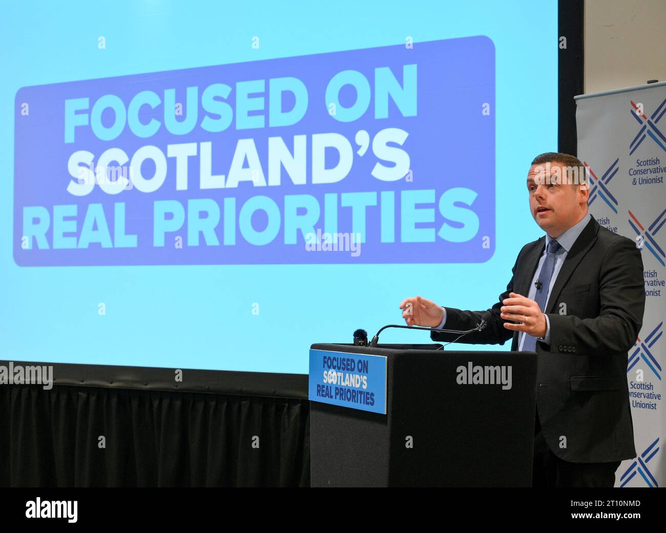 Scottish Conservatives Roles Scottish Conservatives leader Douglas Ross makes the keynote speech at ...
