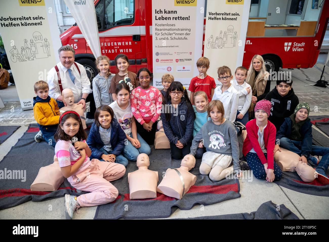 Vienna, Austria. 10 October 2023. Press conference „Wien eine der